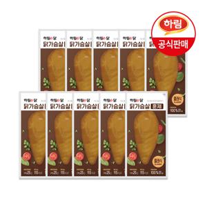 하림이닭 닭가슴살 훈제 100g x 10팩
