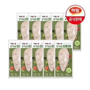 하림이닭 닭가슴살 수비드 바질&올리브 115g x 10팩