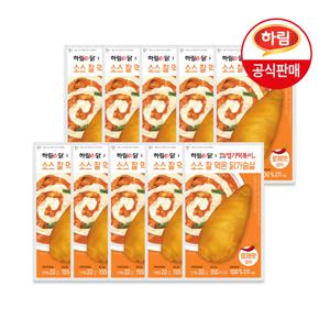 하림 하림이닭 엽떡소스 닭가슴살 로제 110g x 10팩