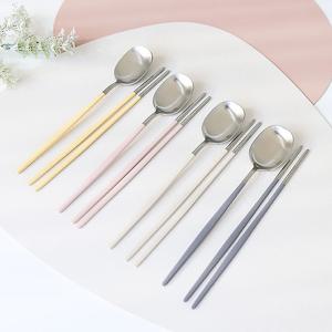 고급 4인 수저세트 부부수저 컬러 숟가락4p+젓가락4p