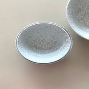 Fure Flower Series 순수 화이트 플라워 공기 대접 도자기 볼 밥그릇 국공기