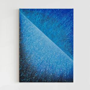 장용길 작가 인테리어 그림 추상화 액자 윤슬달빛블루B