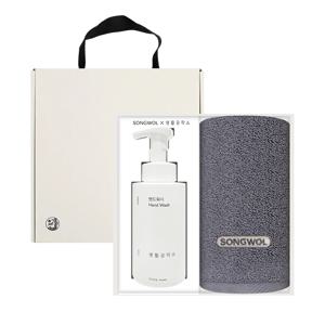 앰버 40수 170g 호텔수건 1매 + 생활공작소 핸드워시500ml 선물세트 답례품