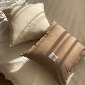 바이오워싱 20수 면100% 인테리어 쿠션커버 (3size / 5color)