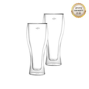 더블월 비어 이중유리컵 480ml 2P