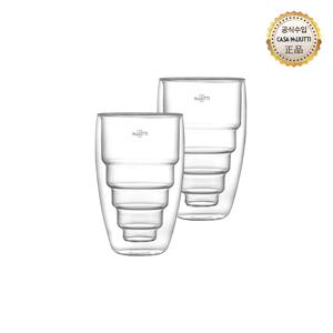 더블월 스칼라L 이중유리컵 400ml 2P