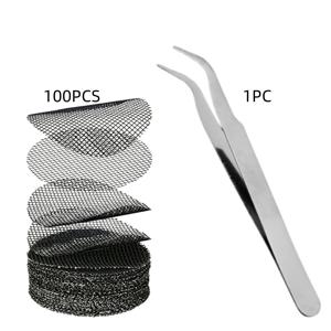 100개입 화분 통기성 배수 네트 패드 및 두꺼운 클립 팩, 0.98인치 원형 디자인, 다양한 화분 바닥 구멍에 적합. 고품질 메시 표면은 내마모성 및 내구성이 뛰어납니다.