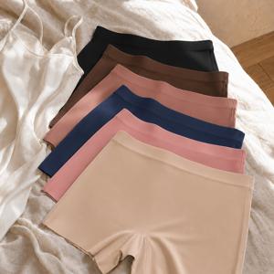 6팩 심리스 여성용 안전 반바지, 편안하고 통기성 좋은 드로즈형 속옷, 찰랑임 방지