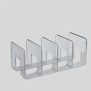 아동용 4단 신발장 1개, 아크릴 투명 정교한 신발 정리대, 칸막이 및 선반 분할판이 있는 어린이 신발 보관 선반