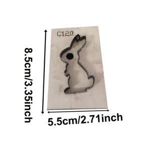 토끼 다이컷, 매달기 장식 다이컷, 핸드메이드 DIY 몰드, DIY 애호가의 정교한 공예 프로젝트, 공예 도구 및 공예 용품에 적합