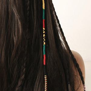 1개 여성 헤어 클립 체인 헤어밴드 컬러풀 브레이드 헤어 밴드 로프 수제 컬러 로프 가발 브레이드 여성 헤어 추가 여름 해변 헤어 장식 클립인 컬러 헤어 클립 헤어 밴드 헤어웨어 재사용 가능한 여성 드레스업 헤어웨어