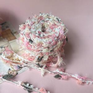 100g/개 핑크 & 멀티컬러 수제 혼방 원사, DIY 코바늘 뜨개질용 - 코바늘 가방, 헤어 타이, 스카프, 모자, 아미구루미 볼, 핸드메이드 공예용 부드러운 레이스, 은은한 분위기의 니트볼