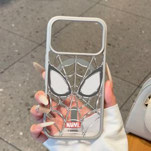 휴대폰 케이스 - 프린트 휴대폰 케이스 - 마블 - 투명 아크릴 마그네틱 휴대폰 케이스, 멋진 스타일의 스트리트웨어 브랜드 남성 만화 인스 애니메이션 스타일, 아이폰 18 Pro Max/17 Pro/Air/17/16/Plus/15/14/13/12 시리즈용