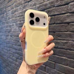휴대폰 케이스 - T66 혁신적인 젤리 MagSafe 액체 케이스, 아이폰 17 Pro Max & 17 Pro에 이상적, 아이폰 14 Plus, 13, 11과 완벽 호환 | 마그네틱 충전 기능이 있는 풀 바디 보호 커버