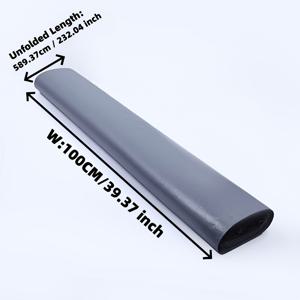 100.00cm X 589.37cm / 39.37인치 X 232.04인치, 고강도 산업용 그레이 방수 지붕 테이프 대형 롤 1개 - 금속 지붕 방수 소재, 금속 표면, 판금, 지붕용 - 누수 방지 및 금속 지붕 보호용, 유연한 소재