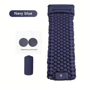 2022년형 두꺼운 8CM TPU 발 발판 스플라이싱 팽창식 패드 (내장 팽창 펌프 포함), 캠핑용 야외 1인용 여행용 수면 패드