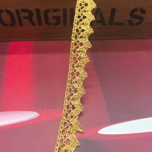 5야드 4.5M 골드 실 장식 레이스 리본 공예 레이스 재봉 트림, 커튼 실 직조, 선물 포장, 브라이덜 웨딩 장식, 스크랩북 용품