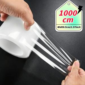 겨울 난방 보온용 벌어지는 밀봉 테이프 1롤 1000cm, 폭 1.97인치, 강력한 접착력 창문 단열 필름 - 방풍, 방수, 자국 없는 밀봉 스트립, 높은 점도