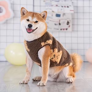 강아지 겨울옷 대형견용 두꺼운 털 덮개 부드러운 털 덮개 푹신한 털 덮개 애견용