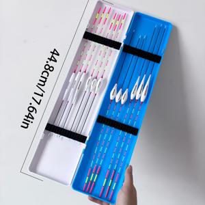 13개 세트 (12개 보버 및 1개 보버 박스) 보버 세트, 보버 박스, 나노 보버, 두꺼워지고 눈길을 사로잡는 디자인, 높은 감도, 야외 낚시, 잉어 보버, 잉어 낚시, 모든 수역, 배터리 없음