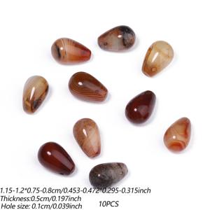 8X12mm 천연석 레드 페르시아만 아게이트 눈물방울 모양 루스 비즈, 주얼리 제작용, 정교한 팔찌, 목걸이, 귀걸이 공예, 여성 선물