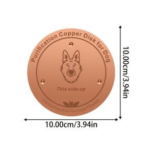 구리 펫 정수기 그릇, 3지점 서포트 디자인, 99.9% 순수 구리 제작, 개, 고양이, 소, 닭 등 다양한 반려동물용, 재사용 가능, 물리적 여과 방식, 사용하기 쉬운 펫 정수기
