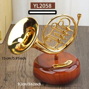 색소폰, 혼, 트럼펫 크리에이티브 회전식 오르골, 오르골, 생일 선물, 커플 선물, 축제 선물, 거실 장식