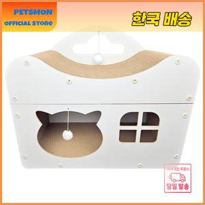 펫츠몬 고양이 오픈형 커브 하우스 스크래쳐