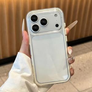 투명 심플 단색 초슬림 낙하 방지 휴대폰 케이스, iPhone 17//17 Pro/Air/16 Pro/15/14 Plus/13/12 호환 보호 케이스