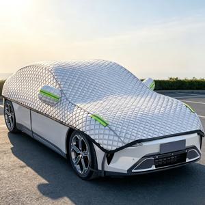 모든 기상 조건에 적합한 내구성 있는 옥스포드 원단 자동차 커버, 대부분의 SUV, 트럭 및 다양한 차종과 호환 - 폭설, 비, 먼지로부터 보호하며 겨울철 차량 보관에 이상적