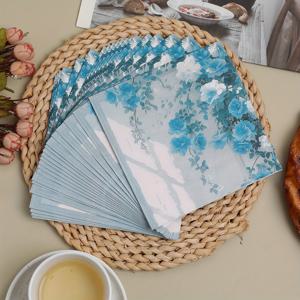 40개입, 2025년 신상 부드럽고 흡수성 좋은 2겹 프린팅 냅킨, 13x13인치 -- 결혼식, 생일 파티, 기타 파티 장식용 종이 타월, 레스토랑, 주방, 가게 장식 용품으로 사용, 할로윈, 크리스마스용