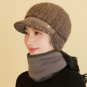 중장년층 및 어머니를 위한 안감 귀마개 겨울모자, 가을/겨울 방한 모자
