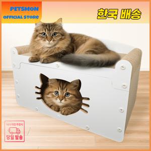 펫츠몬 고양이 오픈형 냥이 하우스 스크래쳐