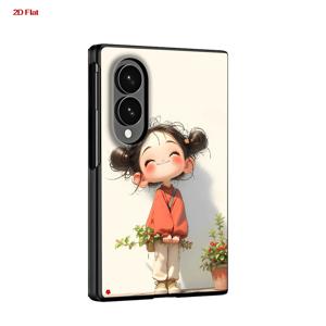 휴대폰 케이스 - 삼성 갤럭시 Z 폴드 와이드 Z 폴드 8 Z 폴드8 와이드 Zfold8 폰 커버용 2D 플랫 케이스, 만화 소녀 디자인