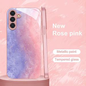 폰 케이스: 가벼운 워터컬러 그라데이션 골든 도트 프린트 갤럭시 S9+/S10/S20+/S20 울트라/S21 5G/S21+/S22/S23 플러스/S24 플러스/S25/S25/노트 9/노트 10/노트 10+/노트 20/노트 20 울트라용, 안티드롭 강화유리 커버, 패셔너블, 내구성, 귀여운, 비즈니스, 고품질 폰 액세서리