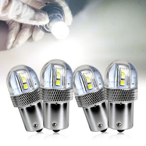 4개입 고휘도 LED 차량 전구 (3030 램프 비드 포함), 더 집중적인 빛을 위한 렌즈, 1156 S25 G18 R5W 1156P Ba15S P21W 주행등, 안개등, 후진등, 방향지시등으로도 적합, 안정적인 성능