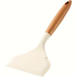 일본식 타마고야키 뒤집개, 넓은 논스틱 및 나무 손잡이 - 팬, 그리들용, 요리, 볶음, 그릴용으로 적합 - 팬케이크, 스테이크, BBQ용 다기능 주걱, 냄비 및 그릴용