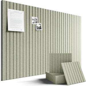 6개입 수직 방음 패널, 30 X 30 X 0.9 Cm, 고품질 고밀도 흡음 패널 (벽 장식용), 가정, 사무실, 영화관, 녹음 스튜디오에 적합, 뛰어난 방음 효과