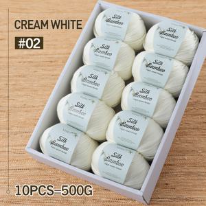 10개 볼 - 500G/1.1Lbs 고품질 대나무 섬유 털실 - 매우 부드럽고 편안하며, 코바늘 뜨개질, 스웨터, 스카프, 모자, 장갑 및 장난감에 적합 - 초보자 친화적, 다양한 색상 옵션, 공예 용품, 공예 필수품