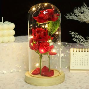 졸업 시즌 선물, 동창생을 위한 창의적인 선물, 딸을 위한 엄마 생일 선물, 장미 인공 돔, LED 장미 램프 선물 장식, 여성 어머니의 날, 크리스마스, 발렌타인데이, 생일, 장미 램프