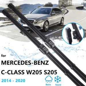-벤츠 W205 S205 2014~2020년형용 프론트 윈드실드 와이퍼 2개 세트, 무테 와이퍼 블레이드, 22