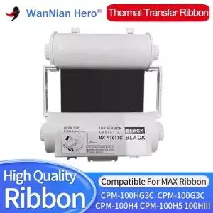 칩 열전사 리본 SL-R101T 포함 MAX CPM-100G5C CPM-100HG5C Bepop 라벨 프린터 호환 가능