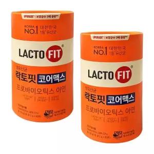 락토핏 코어맥스 60포 x 2개 생유산균 프로바이오틱스 아연 장건강 G