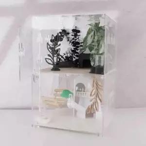 4mm 투인원 사육장 30x30x45 파충류 도마뱀사육장 아크릴사육장 도마뱀키우기