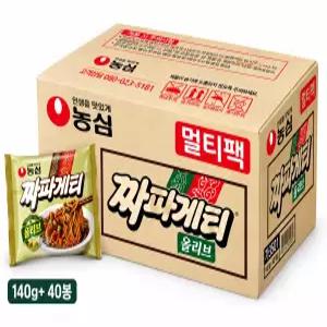 농심 올리브짜파게티 140g, 40개