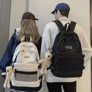 [하프클럽/]백팩 메쉬 멀티 포켓 가방 남녀공용 학생 캐주얼 책가방 신학기