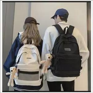 캔버스 백팩 고등학생백팩 대학생 노트북 여행 예쁜 가벼운여성 ...