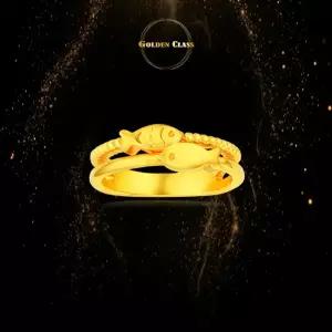 24K순금피쉬듀오반지