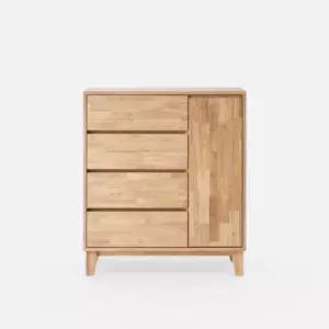 디자인9031 원목 서랍수납장 900 (고무나무) 2 color (착불)
