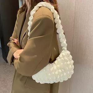 여성 가벼운 미니 퀼팅 숄더백 버블 구름 가방
